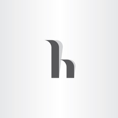 letter h logo icon vector symbol black element