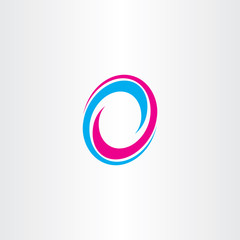 logotype letter o sign 0 icon vector