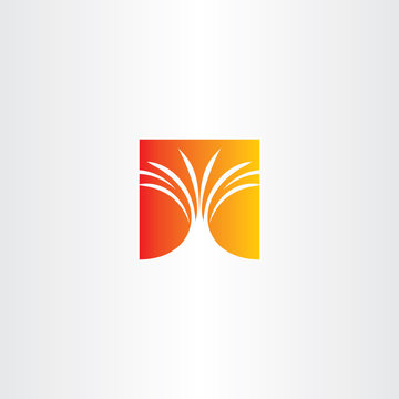 volcano eruption vector icon logo
