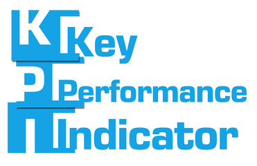 KPI - Key Performance Indicator Abstract Blue Stripes 