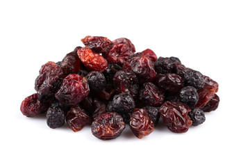 Dried cranberries, cherries and blueberries