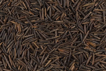 Background of black wild rice