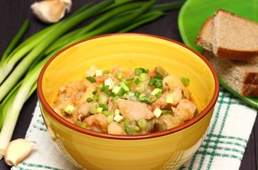 Vegetable ragout with meat