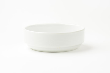 white stacking bowl