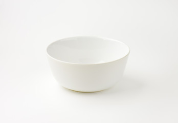 empty white bowl