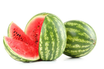 Tasty watermelon isolated on a white