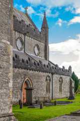 Fototapeta na wymiar Ireland, Kilkenny, the St Canice's cathedral side view