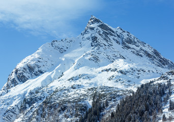 Fototapeta na wymiar Winter mountain(Austria, Tyrol)