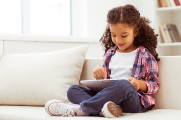 Little Afro-American girl