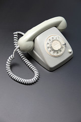 teléfono antiguo esfera gris 8468-f16