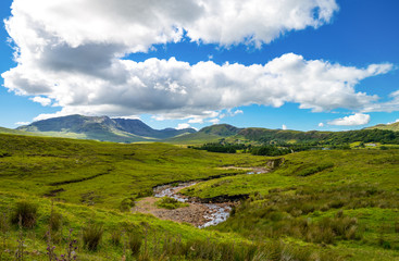 Ireland, Calway county, landscape of the Connemara area,