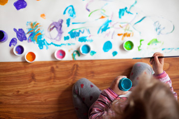 Child painting