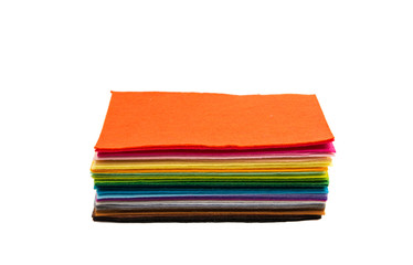 Multicolor wool felt