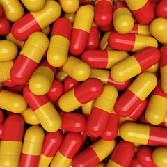pills capsule background