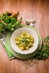 pasta with parsley pesto