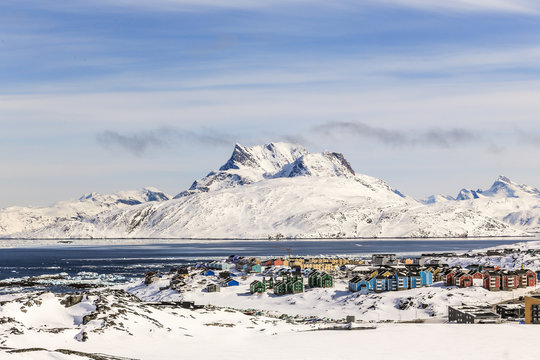 Colorfuk suburb of Nuuk