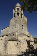 Fototapeta na wymiar Church of La Garde-Adhemar, Rhone-Alpes, Ardeche, France