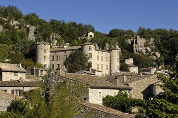 Fototapeta na wymiar village of Vogüé, Rhone-Alpes, France