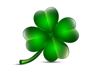 Four-leaf clover - vector illustration