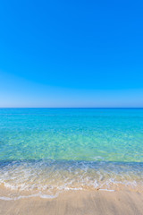Turquoise sea water at Kedrodasos beach, Crete - 102961215