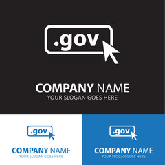 Domain GOV icon. Top-level internet domain