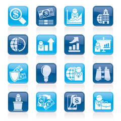Business and Finance Strategies  Icons  - vector icon set