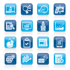 Business and Market analysis icons - vector icon set