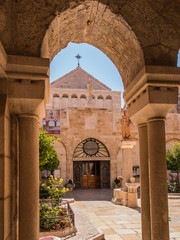 The city of Bethlehem. The Church of the Nativity of Jesus Chris