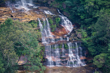 waterfall in the blue mountains near Sydney, Australia