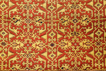 Detail of Turkish Carpet in Istanbul City