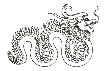 Chinese Dragon. Asia.
