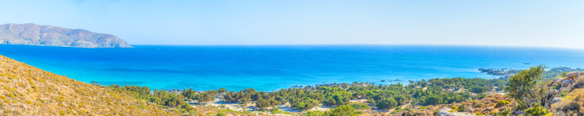 Panoramic view of south Crete, Greece