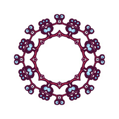 Frame. Circle. Template for your design. Card. 