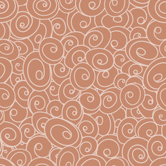 Seamless pattern from circles, spirals