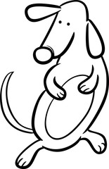 sausage dog coloring book