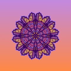 Mandala. Hand drawn abstract background.