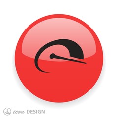 Pictograph of speedometer