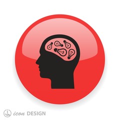 Pictograph of bulb concept