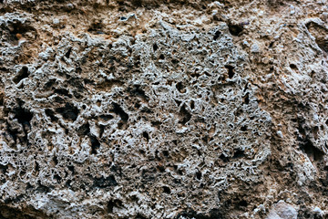 pocketed volcanic tuff rock surface background image