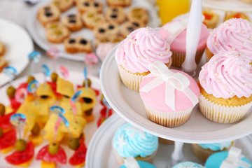 Delicious cupcake, closeup