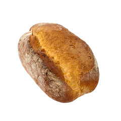 Bread isolated on white background. Selective focus.