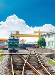 fast moving train