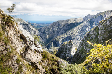 Fototapeta na wymiar rocky mountain landscape in Europe