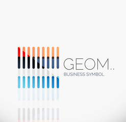 Logo, linear abstract geometric icon