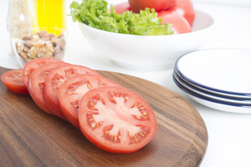 トマトの輪切り