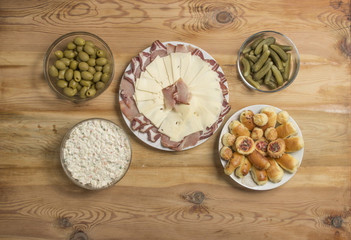 Served food on a plate, in a bowl.