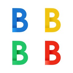 B Icon Logo Vector