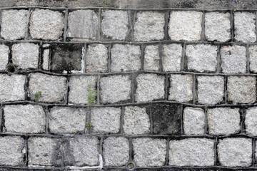 stone wall background in Macau.