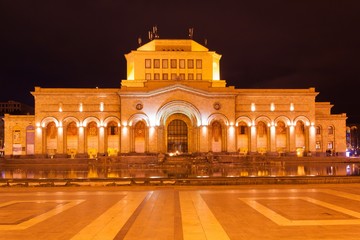 Armenia, Republic  Square Yerevan night