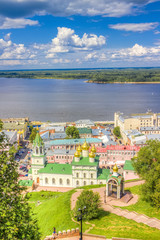 Fototapeta na wymiar Top view center Nizhny Novgorod